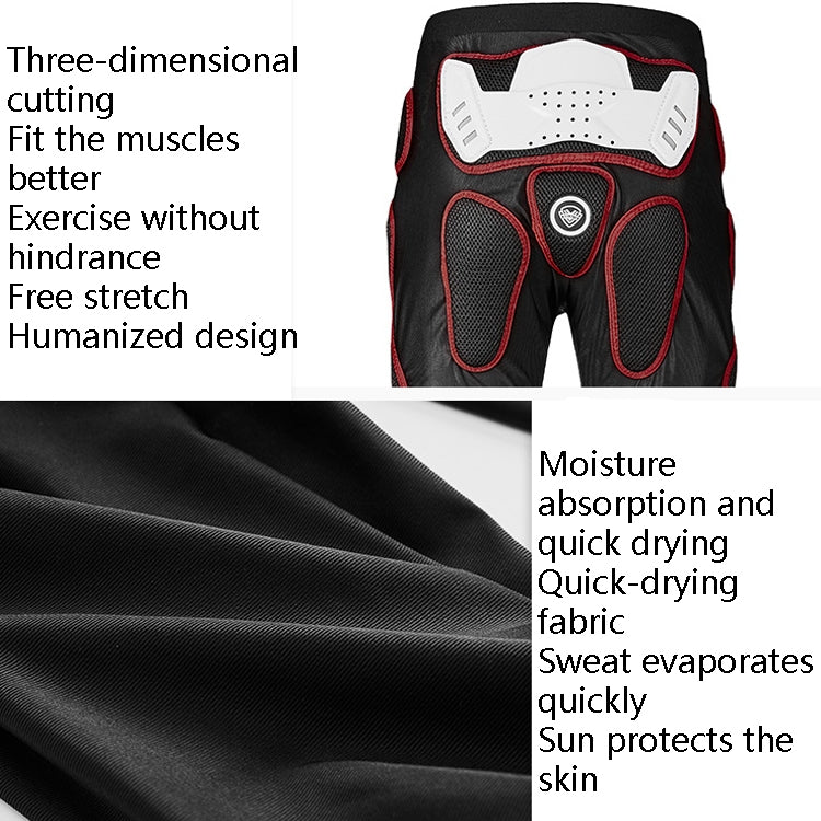 SULAITE Motorcycle Cross-Country Riding Trousers Protective Hip Pants, Specification: XXXL(Black) by SULAITE