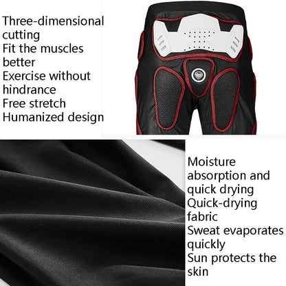 SULAITE Motorcycle Cross-Country Riding Trousers Protective Hip Pants, Specification: XXXL(Black) by SULAITE