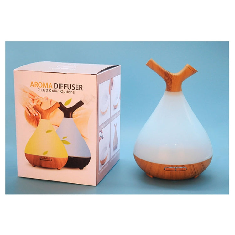 YCTA-008 Household Mute Small Wood Grain Colorful Light Aroma Diffuser Night Tree Air Humidifier, Product specifications: UK Plug(Light Wood Grain) - Home & Garden by buy2fix | Online Shopping UK | buy2fix