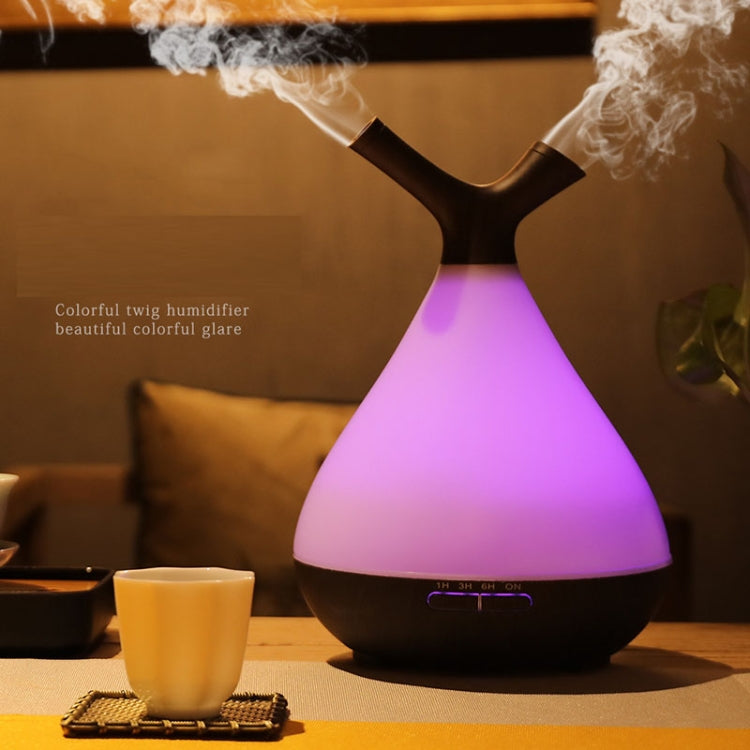 YCTA-008 Household Mute Small Wood Grain Colorful Light Aroma Diffuser Night Tree Air Humidifier, Product specifications: AU Plug(Light Wood Grain) - Home & Garden by buy2fix | Online Shopping UK | buy2fix