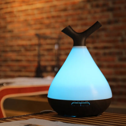 YCTA-008 Household Mute Small Wood Grain Colorful Light Aroma Diffuser Night Tree Air Humidifier, Product specifications: AU Plug(Light Wood Grain) - Home & Garden by buy2fix | Online Shopping UK | buy2fix