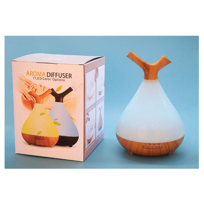 YCTA-008 Household Mute Small Wood Grain Colorful Light Aroma Diffuser Night Tree Air Humidifier, Product specifications: AU Plug(Light Wood Grain) - Home & Garden by buy2fix | Online Shopping UK | buy2fix