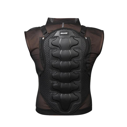 SULAITE GT-032 Motorcycle Racing Sleeveless Riding Protective Clothing, Specification: L(Black) by SULAITE