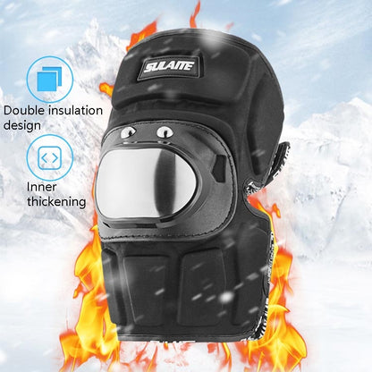 SULAITE Motorcyclist Stainless Steel  Windproof Shockproof Outdoor Sports Protective Gear Knee Pads+Elbow Pads - Protective Gear by SULAITE | Online Shopping UK | buy2fix