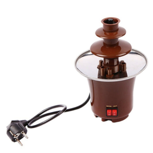 Mini Fountain Creative Design Chocolate Heating Fondue Machine, EU Plug - Home & Garden by buy2fix | Online Shopping UK | buy2fix