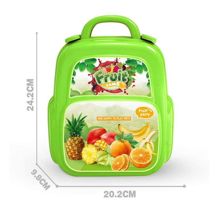 Educational Toys Children Simulation Pretend Play House Toys Kit Backpack(Vegetable and Fruit) - Pretend Play Toys by buy2fix | Online Shopping UK | buy2fix