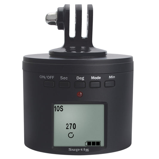 Suptig RSX-350 360 Degree Panoramic-Head Power-driven Time Lapse Stabilizer Tripod Adapter Turntable Mount for GoPro HERO9 /8 /7 /6 /5 /5 Session /4 Session /4 /3+ /3 /2 /1, Xiaoyi and Other Action Cameras by buy2fix