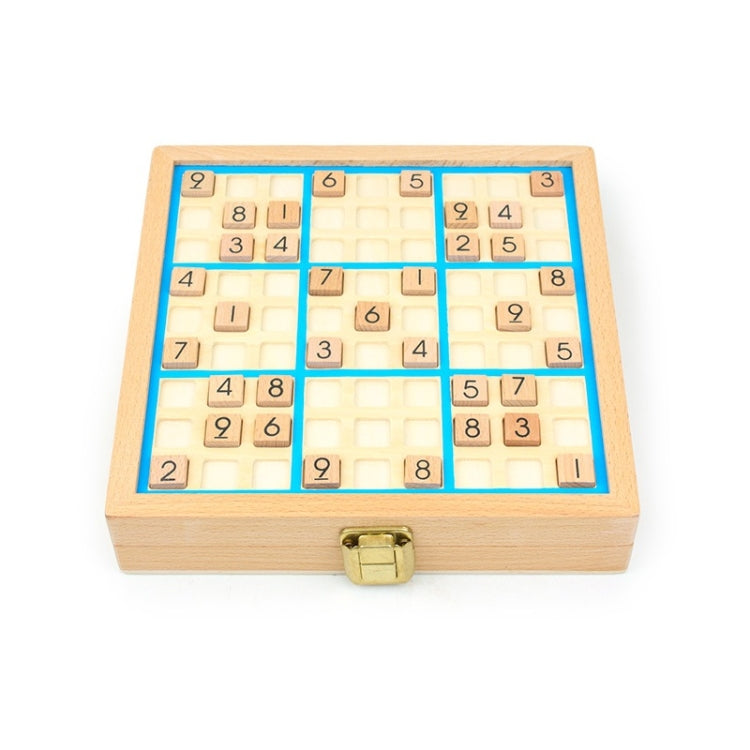 3 In1 Children Multifunctional Sudoku Board Game Puzzle Board Game(Blue) - Table Games by buy2fix | Online Shopping UK | buy2fix