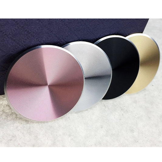 10 PCS CD Texture Aluminum Alloy Magnetic Sheet Magnetic Patch Set For Car Phone Holder, With Alcohol Cotton Sheet And Protective Film(Silver) by buy2fix