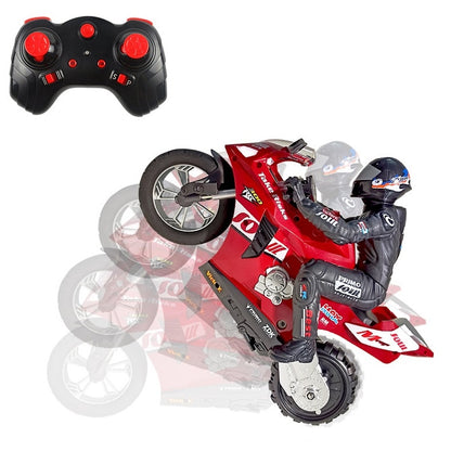 2.4G Remote Control Self-Balancing Stunt Motorcycle Single-Wheel Standing Electric Toy Car(Red) - RC Cars by buy2fix | Online Shopping UK | buy2fix