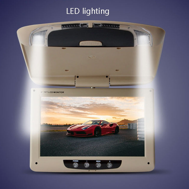 9 Inch Car HD Car Reversing Display Car Ceiling Display(Beige) - Car Monitor by buy2fix | Online Shopping UK | buy2fix