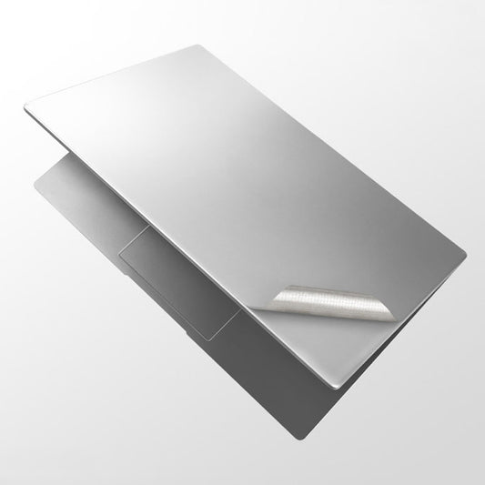 JRC 4 In 1 0.2mm Metal Texture Upper Cover Film + Bottom Cover Film + Full-Support Film + Touchpad Film Laptop Body Protective Film Sticker Set For Huawei Matebook D 14 inch (Silver) by JRC