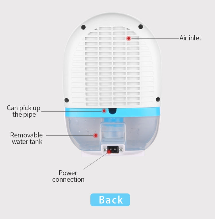 GZ-1901 Semiconductor Mini Dehumidifier Household Small Dehumidifier Bedroom Dehumidifier Moisture Absorber, Product specification: EU Plug(Fresh Blue) - Home & Garden by buy2fix | Online Shopping UK | buy2fix