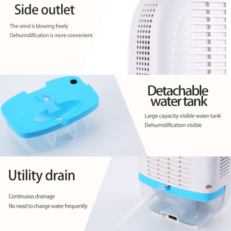 GZ-1901 Semiconductor Mini Dehumidifier Household Small Dehumidifier Bedroom Dehumidifier Moisture Absorber, Product specification: UK Plug(Fresh Blue) - Home & Garden by buy2fix | Online Shopping UK | buy2fix