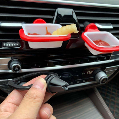 3 PCS Car Sauce Rack Ketchup Fries Seasoning Box,Random Color Delivery by buy2fix