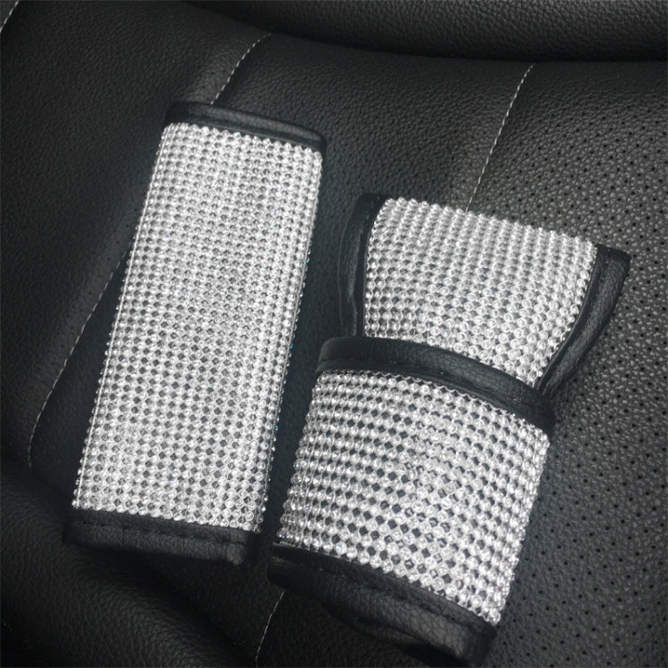 2 PCS Car Diamond-Studded Interior Products Personalized Protective Sleeve Handbrake Cover - Car Interior Mouldings by buy2fix | Online Shopping UK | buy2fix