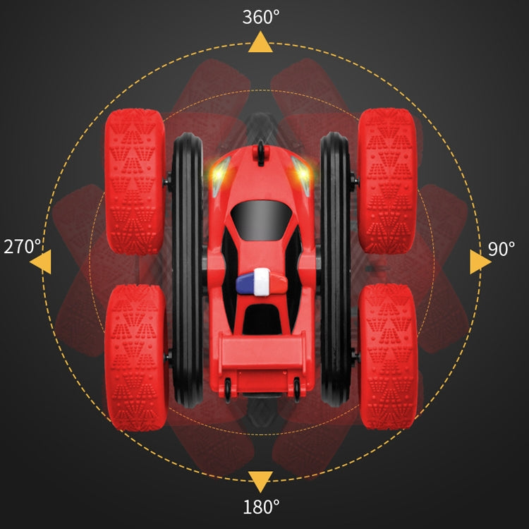 1:24 Electric Spray Remote Control Car Double-Sided Rotating Tumbling Bucket  Stunt Car(Blue) - RC Cars by buy2fix | Online Shopping UK | buy2fix