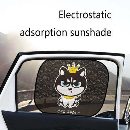 N978 2 Sets Summer Cartoon Car Electrostatic Adsorption Side Window Shade Sticker(One Pair  Dinosaur) - Sound & Heat Insulation Cotton by buy2fix | Online Shopping UK | buy2fix