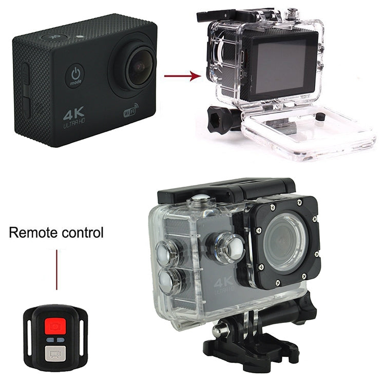 WIFI Waterproof Action Camera Cycling 4K camera Ultra Diving  60PFS Camera Helmet bicycle Cam underwater Sports 1080P Camera(Black) - Consumer Electronics by buy2fix | Online Shopping UK | buy2fix