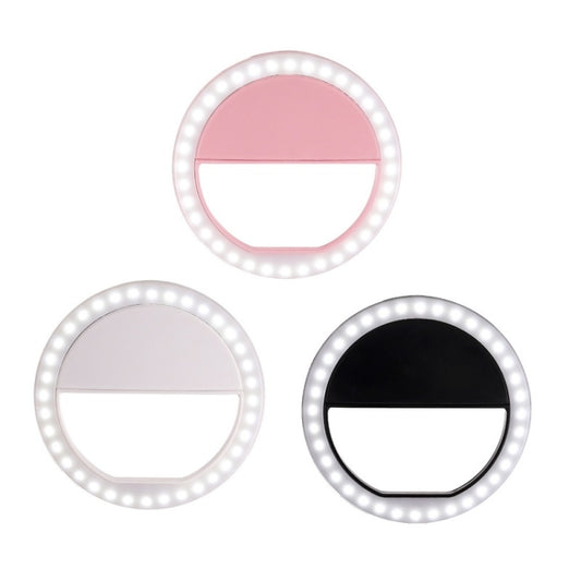 Ring-Shaped Mobile Phone Selfie Fill Light LED Flashlight For Live Photography(Black) by buy2fix