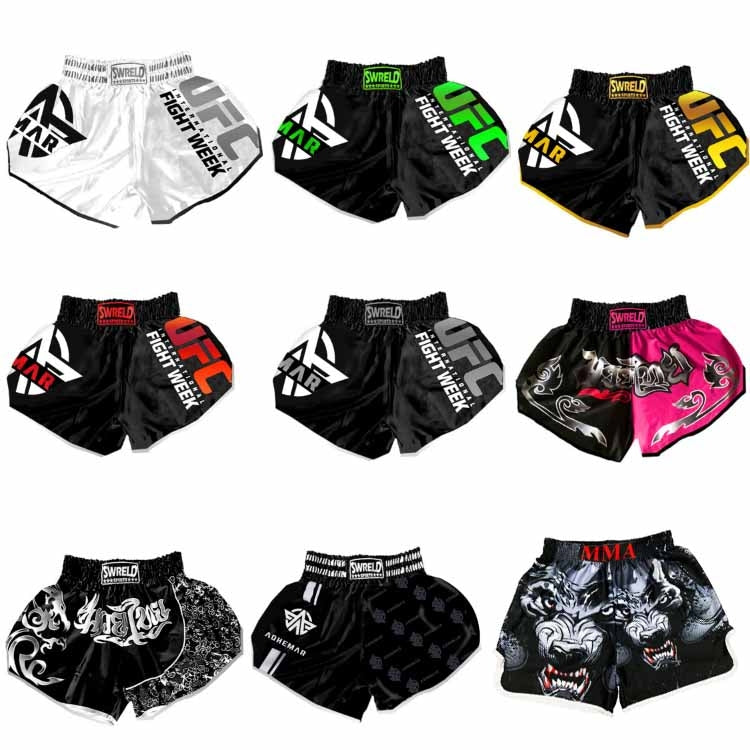 SWERLD Boxing/MMA/UFC Sports Training Fitness Shorts, Size: M(6) - Sports Shorts by SWERLD | Online Shopping UK | buy2fix