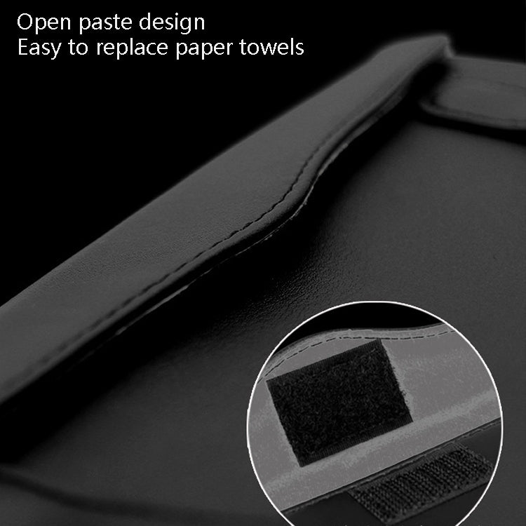 Car Tissue Box Car Hanging Sun Visor Pumping Box(Black White Diamonds) by buy2fix