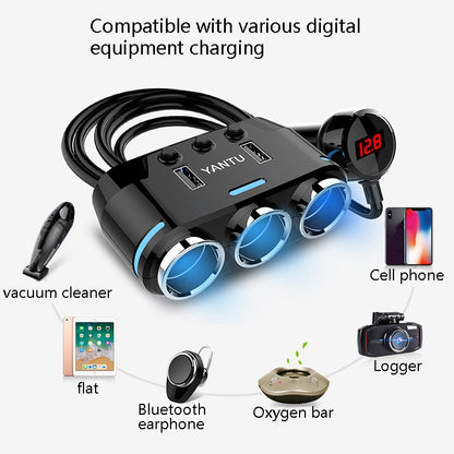 YANTU B39 Cigarette Lighters Cars Multifunctional Usb Fast Charging Car Charger Wireless High-power Non-voltage - Cigar Socket by buy2fix | Online Shopping UK | buy2fix