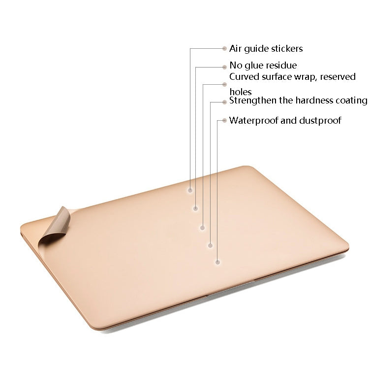 JRC Laptop Film Computer Top Shell Body Protection Sticker For MacBook Pro 15.4 inch A1707 / A1990 (with Touch Bar)(Champagne Gold) - Protector Sticker by JRC | Online Shopping UK | buy2fix