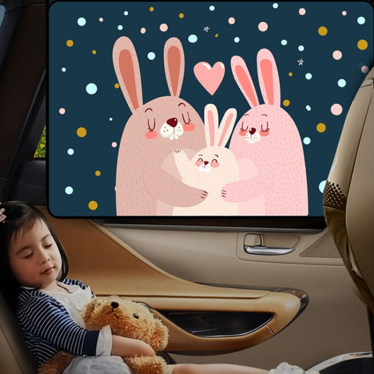Automobile Sunshade Car Windows Sun Protection And Heat Insulation Magnetic Telescopic Side Curtains(Deep Sea Adventure Co-driver) by buy2fix