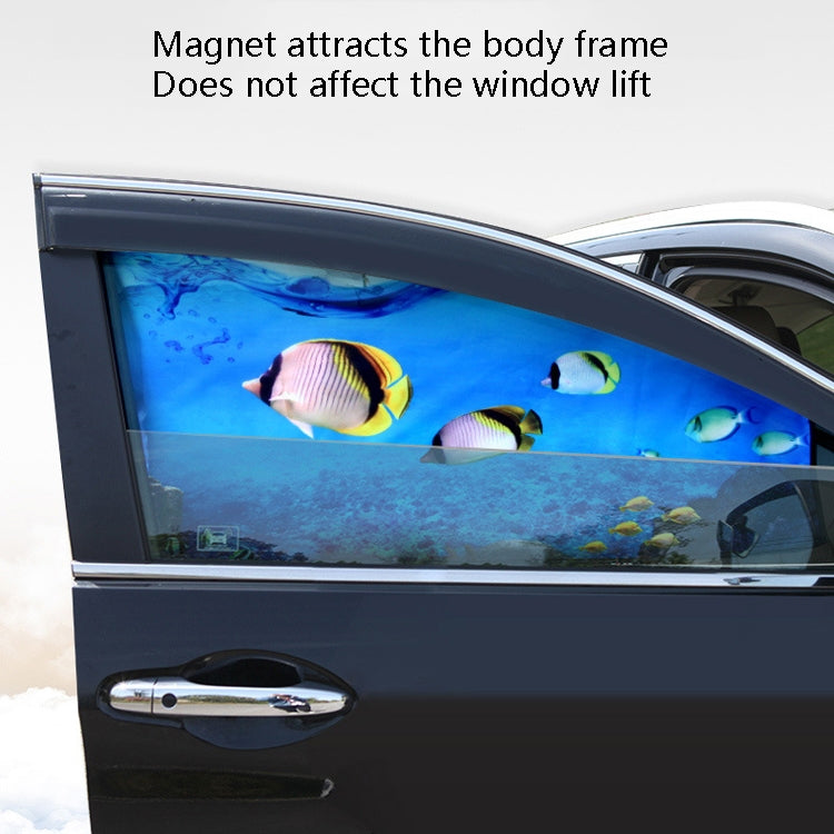Automobile Sunshade Car Windows Sun Protection And Heat Insulation Magnetic Telescopic Side Curtains(Underspace Adventure Rear Square) by buy2fix