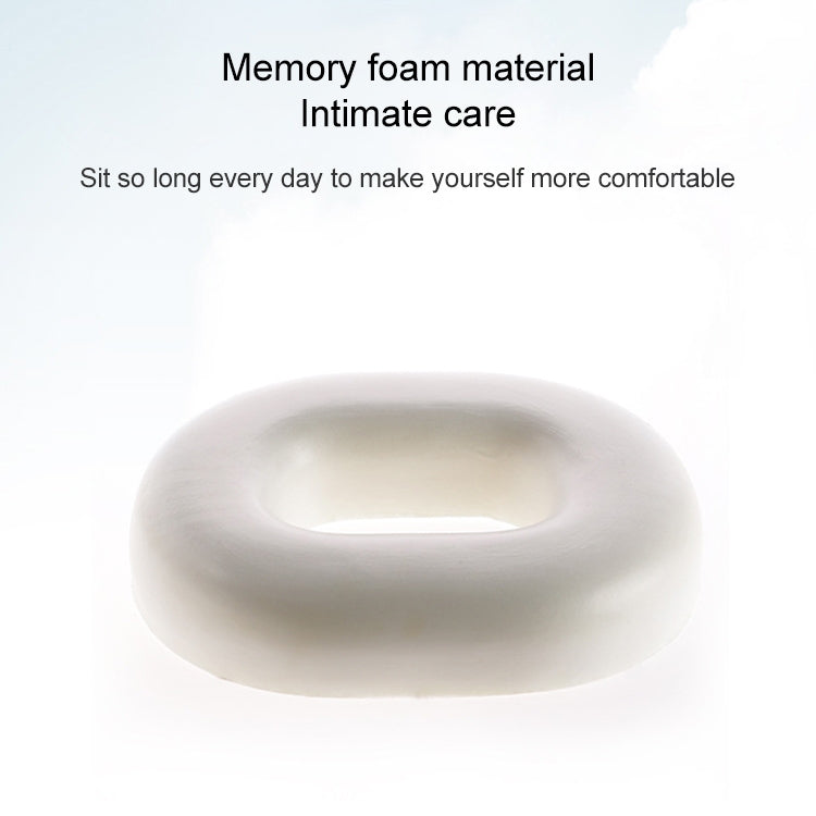 Slow Resilience Memory Foam Office Hip Pad After Hemorrhoids Operation Cushion(Black) - Cushions & Pillows by buy2fix | Online Shopping UK | buy2fix