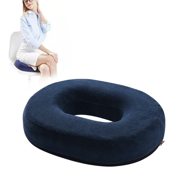 Slow Resilience Memory Foam Office Hip Pad After Hemorrhoids Operation Cushion(Tibetan Blue) - Cushions & Pillows by buy2fix | Online Shopping UK | buy2fix