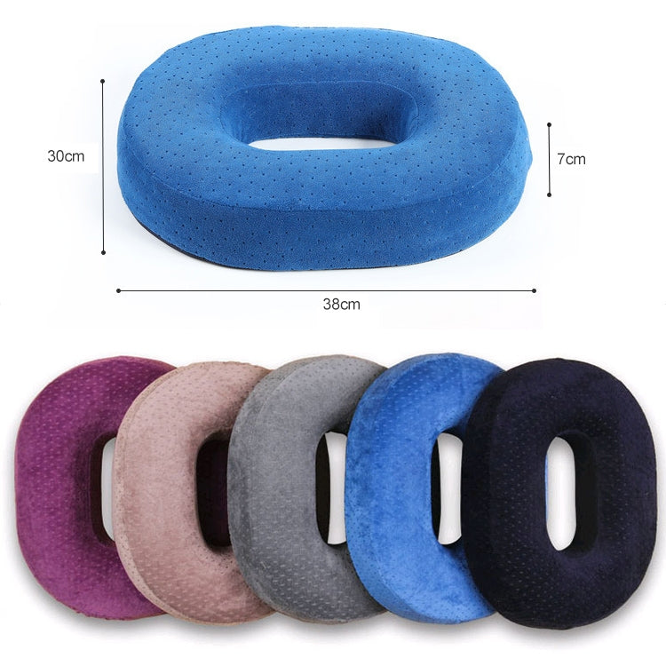 Slow Resilience Memory Foam Office Hip Pad After Hemorrhoids Operation Cushion(Tibetan Blue) - Cushions & Pillows by buy2fix | Online Shopping UK | buy2fix