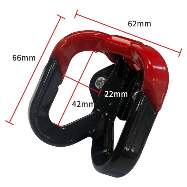 2 PCS Pedal Electric Car Motorcycle Modified Helmet Universal Double Hook(Red) - Others by buy2fix | Online Shopping UK | buy2fix