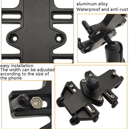 N-STAR NJN001 Motorcycle Bicycle Compatible Mobile Phone Bracket Aluminum Accessories Riding Equipment(With Expansion Head) - Holders by N-STAR | Online Shopping UK | buy2fix