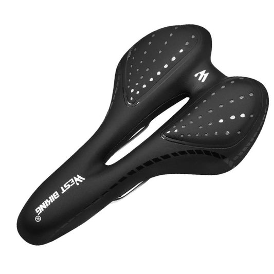 WEST BIKING YP0801086 Silicone Thickened Soft And Comfortable Bicycle Seat(Black) - Outdoor & Sports by WEST BIKING | Online Shopping UK | buy2fix
