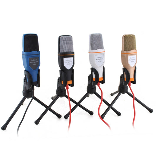 SF-666 Computer Voice Microphone With Adapter Cable Anchor Mobile Phone Video Wired Microphone With Bracketcket, Colour: Black by buy2fix