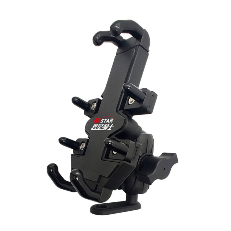 N-STAR Motorcycle Bicycle Composite Version Of Mobile Phone Bracket Multifunctional Accessories Lightweight Riding Equipment(L-shaped Ball Head) - Holders by N-STAR | Online Shopping UK | buy2fix