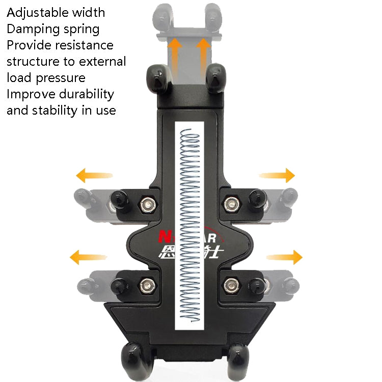 N-STAR Motorcycle Bicycle Composite Version Of Mobile Phone Bracket Multifunctional Accessories Lightweight Riding Equipment(Mid Rod Ball Head) - Holders by N-STAR | Online Shopping UK | buy2fix