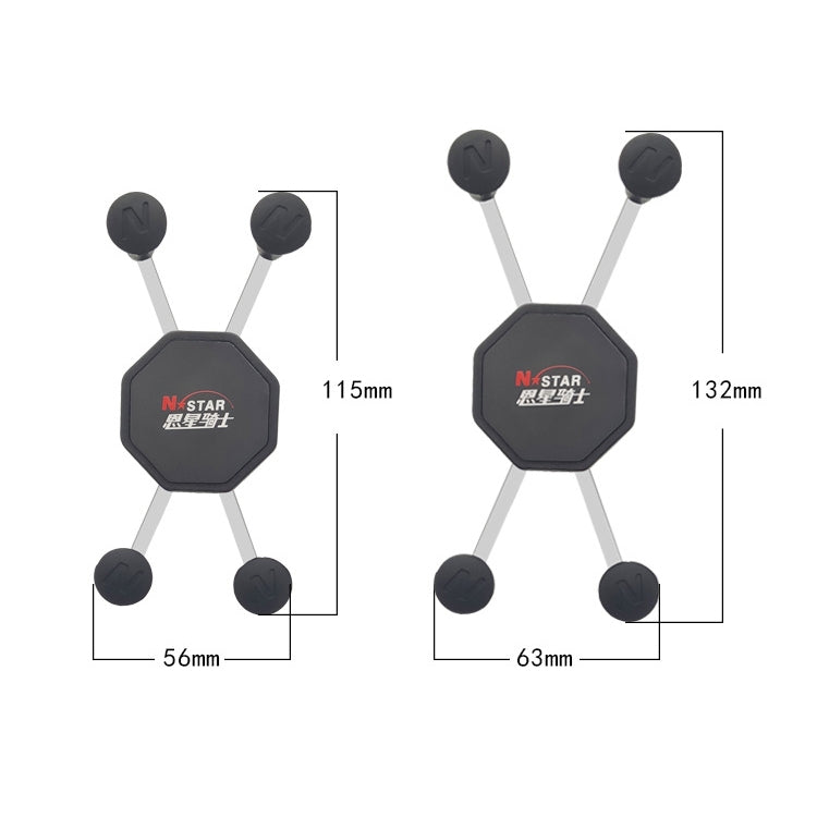 N-STAR N002 Motorcycle Bicycle Mobile Phone Bracket Riding Equipment(Small T Head) - Holders by N-STAR | Online Shopping UK | buy2fix