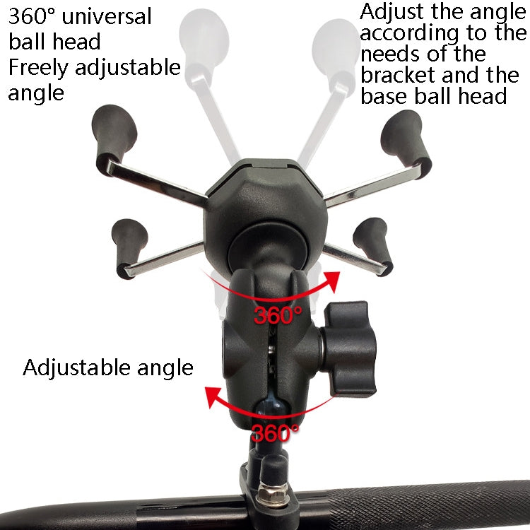 N-STAR N002 Motorcycle Bicycle Mobile Phone Bracket Riding Equipment(Large L Head) - Holders by N-STAR | Online Shopping UK | buy2fix