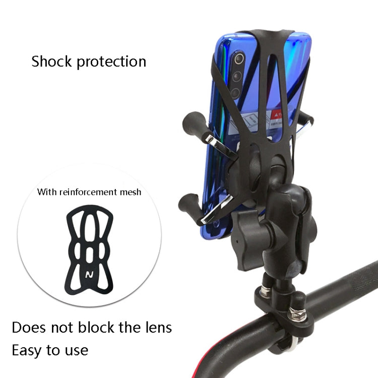 N-STAR N002 Motorcycle Bicycle Mobile Phone Bracket Riding Equipment(Small Long Ball Head) - Holders by N-STAR | Online Shopping UK | buy2fix