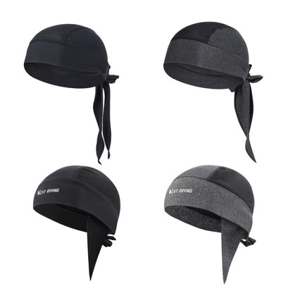 West Biking Summer Ice Silk Pirate Cap Riding Cap Men And Women  Outdoor Windproof Sunscreen Headgear, Size: Free Size(Triangle Towel Black) - Protective Helmet & Masks by WEST BIKING | Online Shopping UK | buy2fix