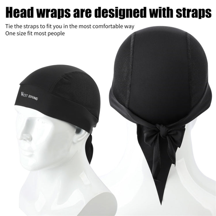 West Biking Summer Ice Silk Pirate Cap Riding Cap Men And Women  Outdoor Windproof Sunscreen Headgear, Size: Free Size(Triangle Towel Black) - Protective Helmet & Masks by WEST BIKING | Online Shopping UK | buy2fix