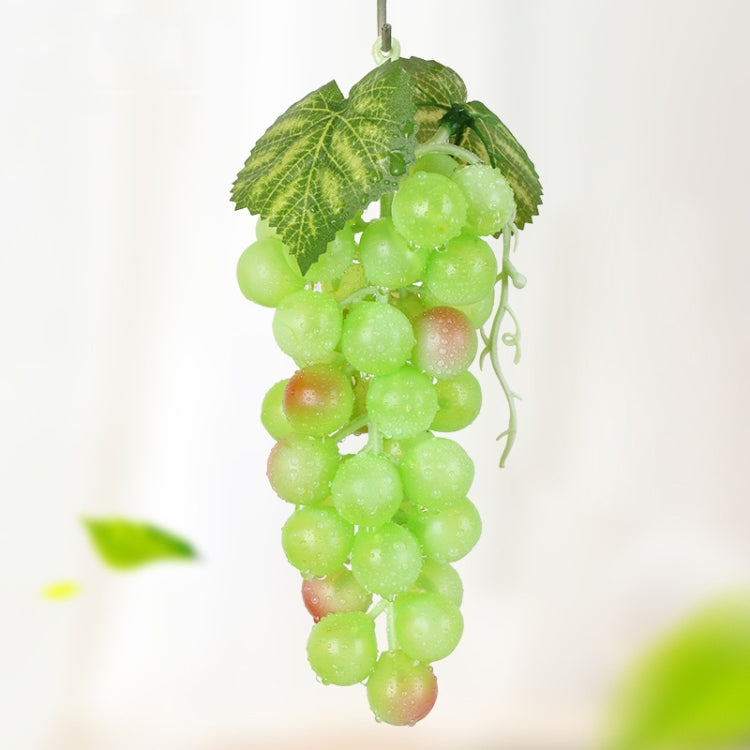 4 Bunches 36 Green Grapes Simulation Fruit Simulation Grapes PVC with Cream Grape Shoot Props - Camera Accessories by buy2fix | Online Shopping UK | buy2fix