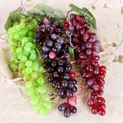 4 Bunches 36 Green Grapes Simulation Fruit Simulation Grapes PVC with Cream Grape Shoot Props - Camera Accessories by buy2fix | Online Shopping UK | buy2fix