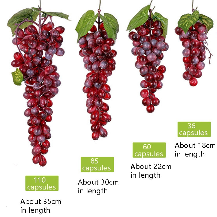 4 Bunches 36 Purple Grapes Simulation Fruit Simulation Grapes PVC with Cream Grape Shoot Props - Camera Accessories by buy2fix | Online Shopping UK | buy2fix