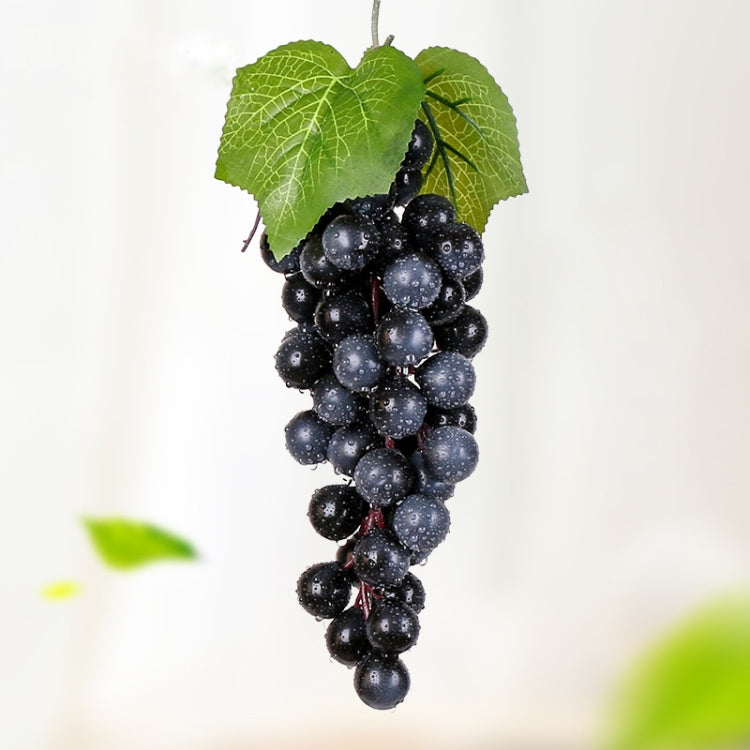 4 Bunches 60 Black Grapes Simulation Fruit Simulation Grapes PVC with Cream Grape Shoot Props - Camera Accessories by buy2fix | Online Shopping UK | buy2fix