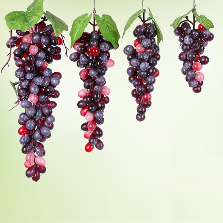 4 Bunches 60 Granules Agate Grapes Simulation Fruit Simulation Grapes PVC with Cream Grape Shoot Props - Camera Accessories by buy2fix | Online Shopping UK | buy2fix