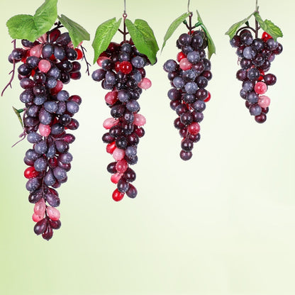 2 Bunches 85 Grain Agate Grapes Simulation Fruit Simulation Grapes PVC with Cream Grape Shoot Props - Camera Accessories by buy2fix | Online Shopping UK | buy2fix